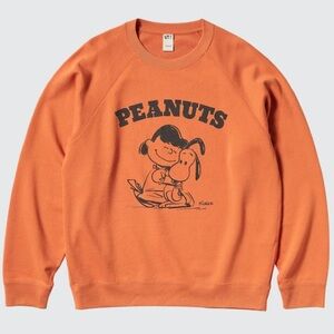 UNIQLO Peanuts UT Orange Crewneck Sweater M